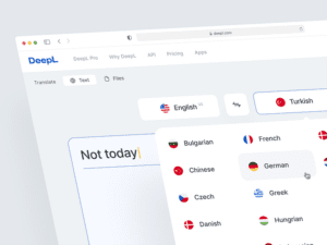 Vista previa de la aplicación DeepL